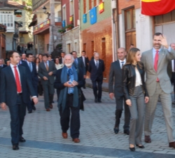 Don Felipe y Doña Letizia recorrer Teverga, Pueblo Ejemplar 2013